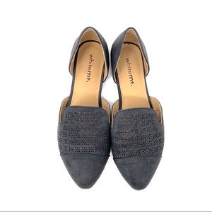 White MT. Black cut out flat shoes women’s size 6